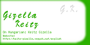 gizella keitz business card